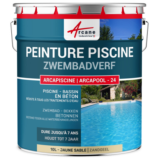 Vernice per Piscina  - ARCAPOOL - 24 10 L Giallo sabbia - RAL 1002