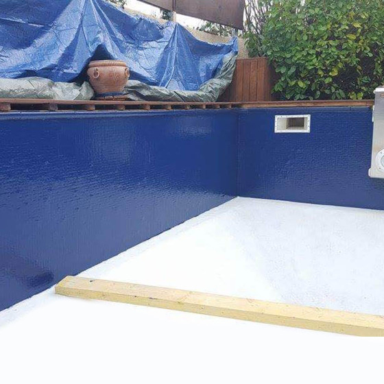 Vernice per piscine per gusci in poliestere 20 kg  RAL 7001  Grigio Argento