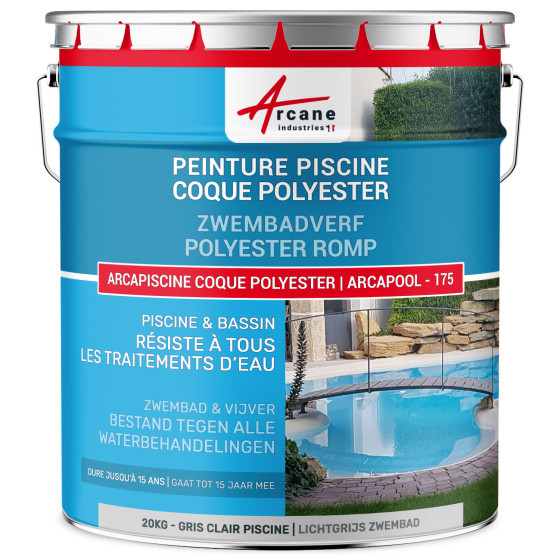 Zwembadverf voor polyester schalen