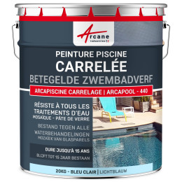 Tegelverf voor Betegelde Zwembaden Witte  - ARCAPOOL TEGELS