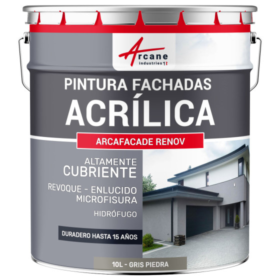 Pintura Acrílica para Fachadas para Revoque - ARCAFAÇADE RENOV10 L (+ o - 60 m² en 1 capa) Pintura Acrílica para Fachadas para Revoque - ARCAFAÇADE RENOV10 L (+ o - 60 m² en 1 capa)