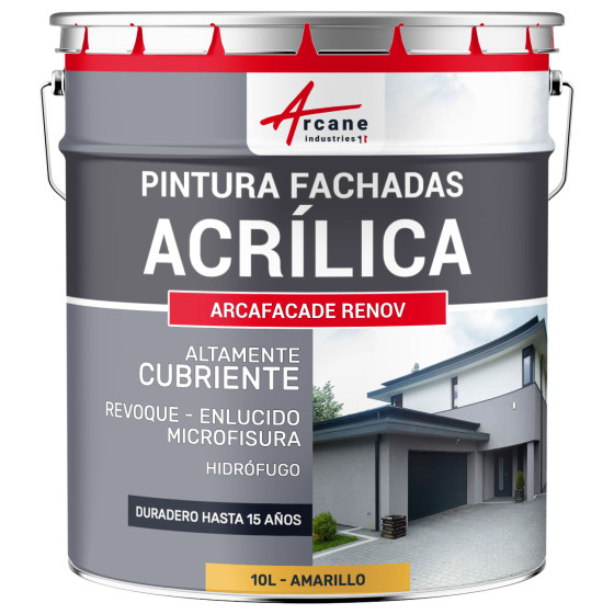 Pintura Acrílica para Fachadas para Revoque - ARCAFAÇADE RENOV10 L (+ o - 60 m² en 1 capa)