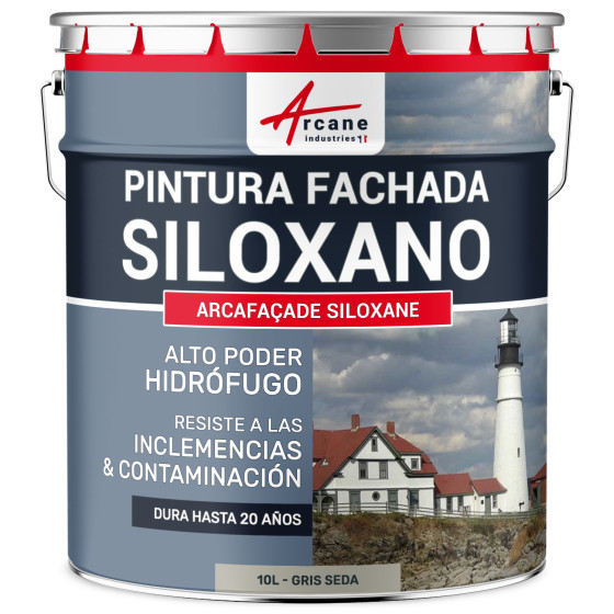 Pintura Siloxano ARCAFAÇADE SILOXANO Gris Seda RAL 7044 10 L (+ o 60 m² en 1 capa) Pintura Siloxano ARCAFAÇADE SILOXANO Gris Seda RAL 7044 10 L (+ o 60 m² en 1 capa)