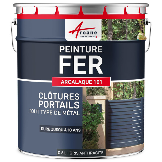 Peinture Métal - ARCALAQUE 101- Gris-Anthracite - Couleur / Aspect
