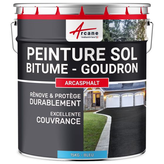 Peinture bitume / peinture goudron : Résine solpour asphalte, goudron, enrobé - ARCASPHALT