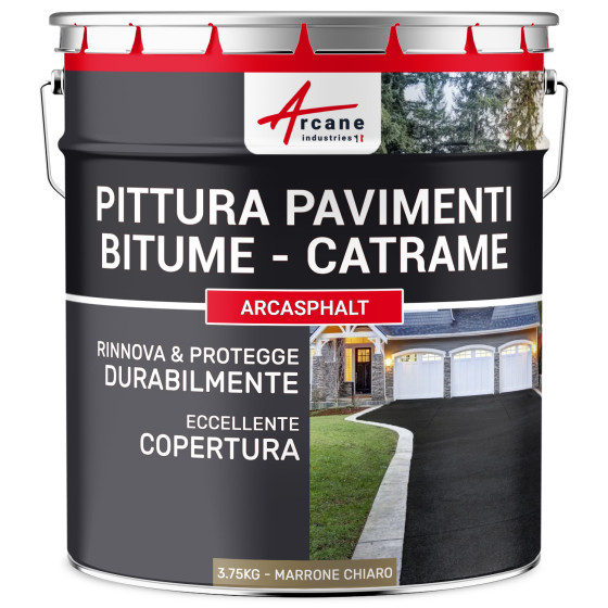 ARCASPHALT 3.75 kg (7.5 m² in 2 strati) Marrone Chiaro ARCASPHALT 3.75 kg (7.5 m² in 2 strati) Marrone Chiaro