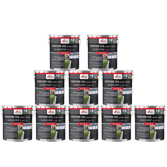 Bitumenverf / Teerverf: Harsverf voor asfalt 10x15kg gris