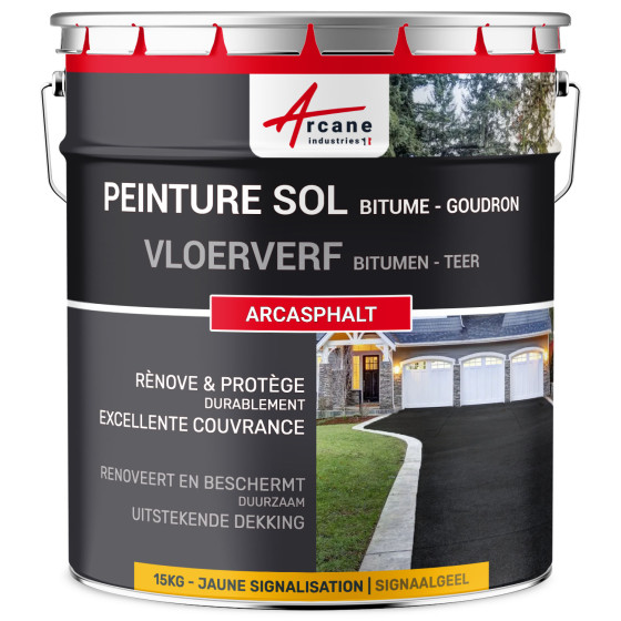 Bitumenverf / Teerverf: Harsverf voor asfalt