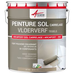Tegelvloerverf - Epoxyhars voor betegelde vloeren, Zwarte - Arcapoxy tegels
