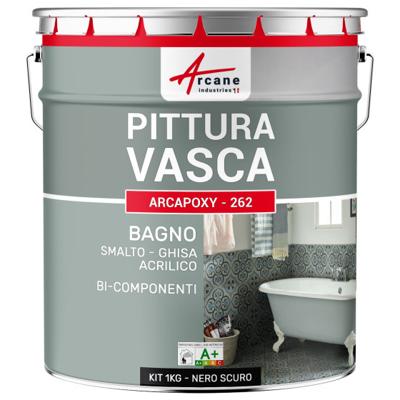 ARCAPOXY - 262 1 kg (fino a 3 m² in 2 strati) RAL 9005 - Nero Scuro ARCAPOXY - 262 1 kg (fino a 3 m² in 2 strati) RAL 9005 - Nero Scuro