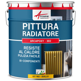 Vernice per radiatore / riscaldamento: ARCAPOXY - 302 1 kg  Giallo traffico - RAL 1023