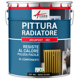 ARCAPOXY - 302 1 kg (fino a 5 m² in 2 strati) RAL 9005 - Nero Scuro