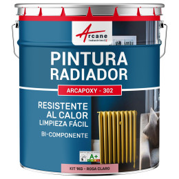 Pintura para radiadores / calefacción ARCAPOXY RADIADORES 1 kg (hasta 5 m² en 2 capas) RAL 3015 Rosa Claro