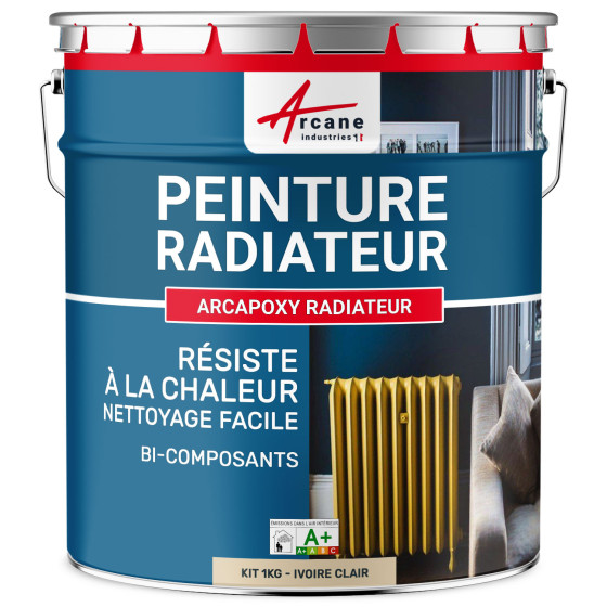Peinture radiateur / chauffage-Kit1Kg-Ral-1015-Ivoire-clair-Aspect / Couleur