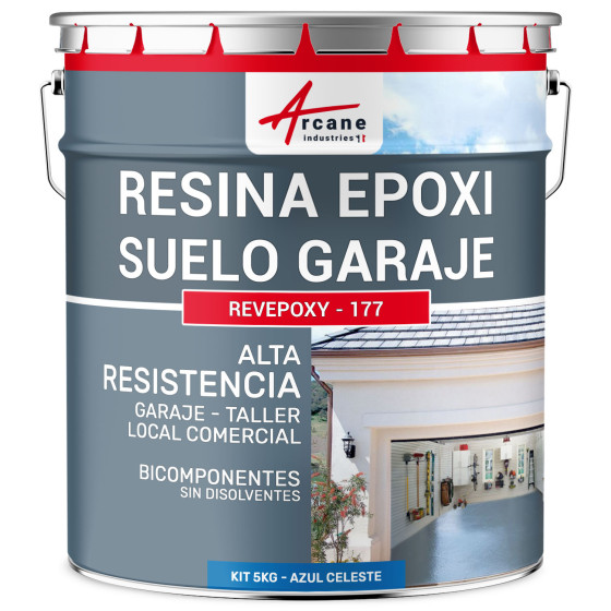 Resina para suelo de garaje / Pintura epoxi para suelo: REVEPOXY GARAJE5 kg (hasta 16 m² en 2 capas) Resina para suelo de garaje / Pintura epoxi para suelo: REVEPOXY GARAJE5 kg (hasta 16 m² en 2 capas)