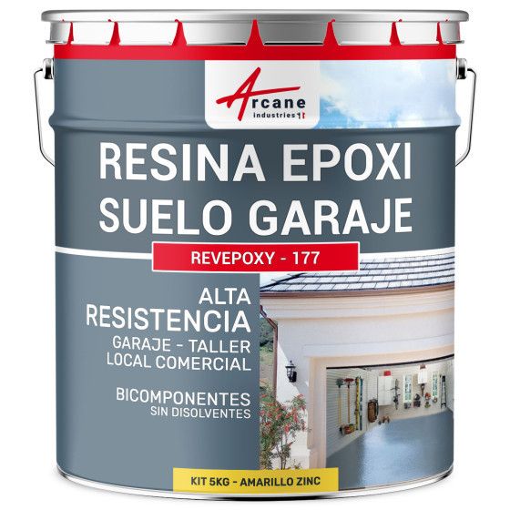 Resina para suelo de garaje / Pintura epoxi para suelo: REVEPOXY GARAJE5 kg (hasta 16 m² en 2 capas) Resina para suelo de garaje / Pintura epoxi para suelo: REVEPOXY GARAJE5 kg (hasta 16 m² en 2 capas)