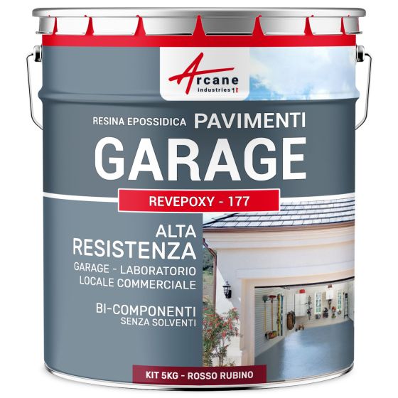 REVEPOXY -1 77 5 kg (fino a 16 m² in 2 strati) Rosso Rubino - RAL 3003