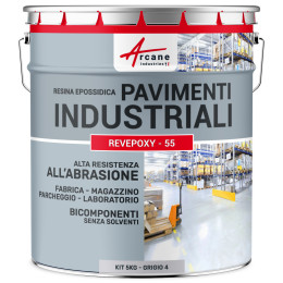 REVEPOXY - 55 5 Kg (fino a 10 m² in 2 strati) Grigio tele 4 - RAL 7047