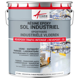 Zwarte epoxy tweetcomponenten verf voor industriële vloer en parkeergarage | Maison Etanche