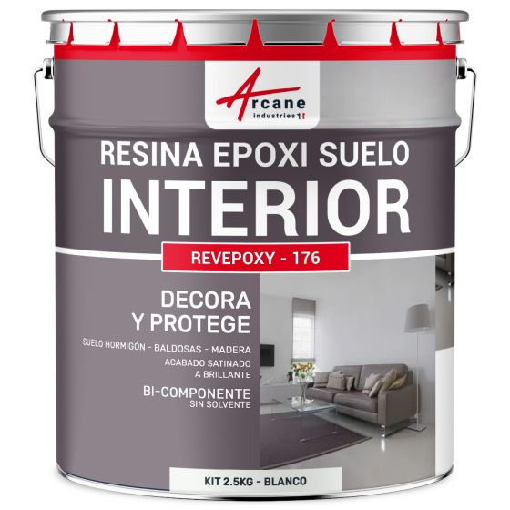 Resina Epoxi Decorativa para Suelo Interior REVEPOXY DECO RAL 9003 Blanco 1 kg (hasta 5 m² en 2 capas) Resina Epoxi Decorativa para Suelo Interior REVEPOXY DECO RAL 9003 Blanco 1 kg (hasta 5 m² en 2 capas)