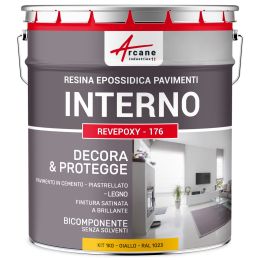 Resina Epossidica per Pavimenti Interni - REVEPOXY - 176 1 kg  Giallo traffico - RAL 1023