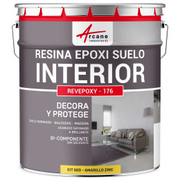 Pintura suelo amarillo - Resina epoxi suelo interior para cocina y baño | Maison Etanche