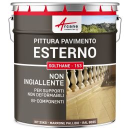 Pittura per Pavimenti Esterni  - SOLTHANE - 153 25 kg Marrone Pallido - RAL 8025