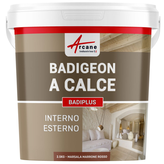 BADIPLUS 2.5 kg (fino a 12.5 m²) Marsala Marrone Rosso