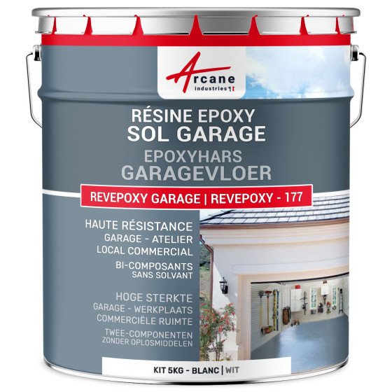 REVEPOXY -177/ Epoxy vloerverf Kleur:Wit - 5 kg (tot 16 m² in 2 lagen)