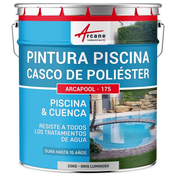 Pintura piscina para cubiertas de poliéster, hormigón