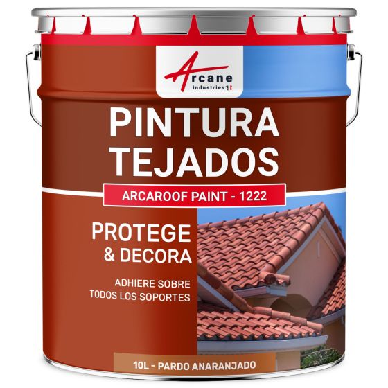 Pintura para Techos y Tejas: ARCAROOF PAINT - 1222 - Pardo anaranjado 10L