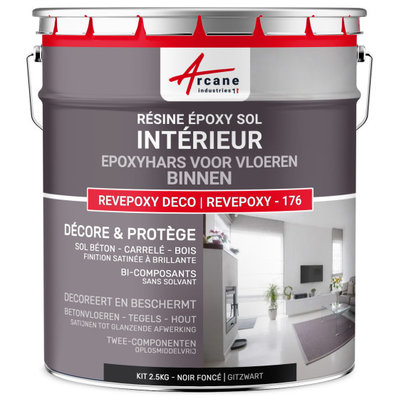 Peinture cuisine noir lavable, mur et plafond : ARCADÉCO CUISINE