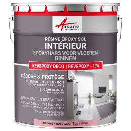 Epoxyhars Voor Binnen Vloeren - REVEPOXY -176 Conditionering:10 kg (tot 50 m² in 2 lagen) - Kleur:Lichtroze - RAL 3015