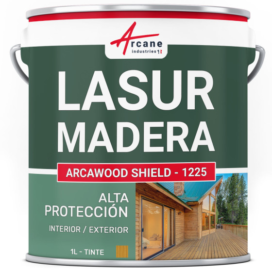 Barniz para madera exterior / interior ARCALASURE HYDRO 1 L - Pino Nórdico