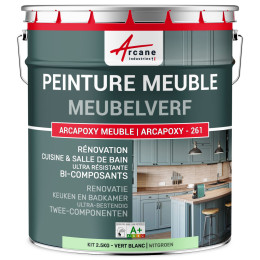 Meubelverf voor Keuken. Werkblad en Badkamer - ARCAPOXY -261 2.5 kg tot 30 m²  - Witgroen - RAL 6019
