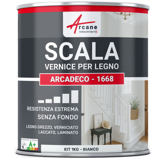 Pittura per scala interna : ARCADÉCO - 1668 1 kg - Bianco