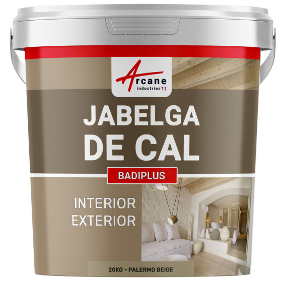 Jabelga de Cal para Paredes Interiores y Fachadas Exteriores - BADIPLUS Palermo - Beige - 20 kg  100 m²