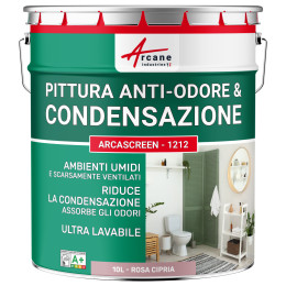 Pittura rosa anti-condensazione. anti-odore ambienti umidi ARCASCREEN - 1212 10 L - Rosa cipria - RAL 010 70 15