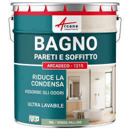 Pittura verde per bagno muro e soffitto: ARCADECO - 1215 10 L - Verde Pallido - RAL 6021