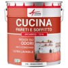 Pittura cucina lavabile, parete e soffitto: ARCADECO - 1216