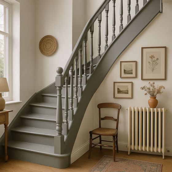 Verf voor houten trap: ARCADÉCO - 1668 - Mise en situation - Gris mortier