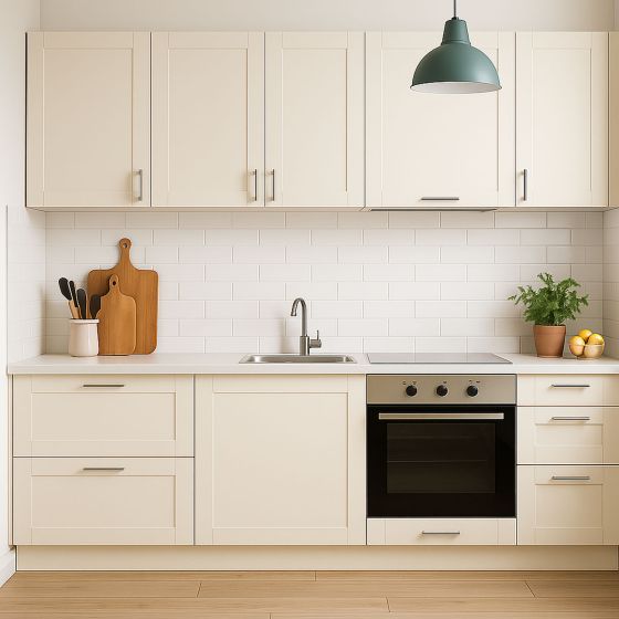 Peinture pour Meuble de Cuisine, plan de travail et Salle de Bain - ARCAPOXY MEUBLE - Mise en situation - Blanc crème