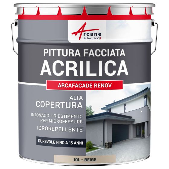 ARCAFAÇADE RENOV 10 L (+ o - 60 m² in 1 strato) Beige - RAL 080 80 10