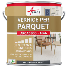 Vernice per parquet : ARCADECO - 1666 4 kg - Grigio Antracite - RAL 7016