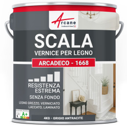 Pittura per scala interna : ARCADECO - 1668 4 kg - Grigio Antracite - RAL 7016
