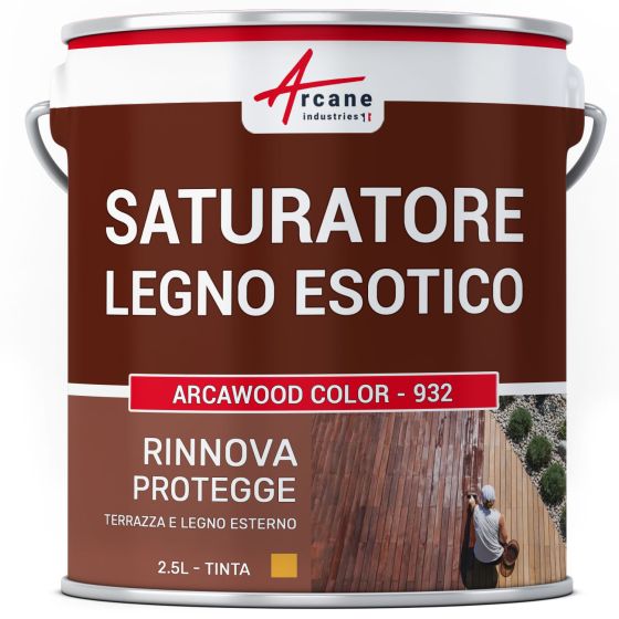 ARCAWOOD COLOR - 932 2.5 L (fino a 12.5 m²) Rovere Dorato Tinta Gialla ARCAWOOD COLOR - 932 2.5 L (fino a 12.5 m²) Rovere Dorato Tinta Gialla