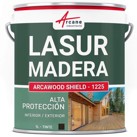 Barniz para madera exterior / interior ARCALASURE HYDRO 1 L - Ébano Barniz para madera exterior / interior ARCALASURE HYDRO 1 L - Ébano
