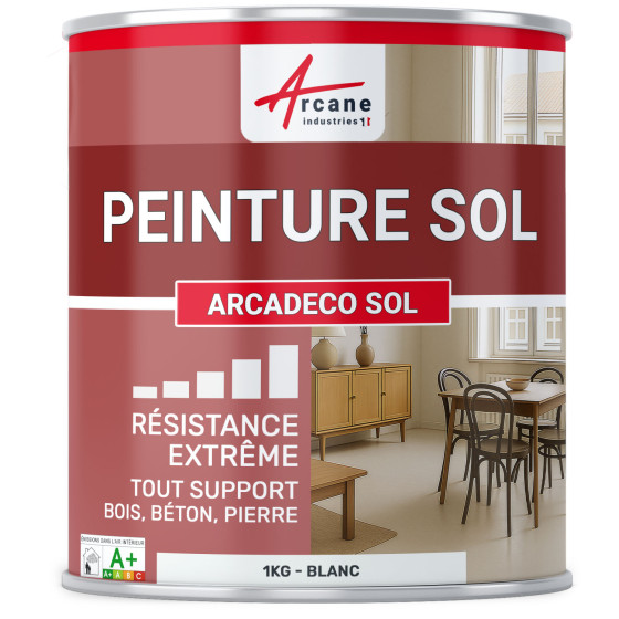 Peinture Sol ARCADÉCO  - Blanc - 1 kg