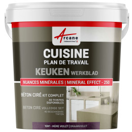 Beton cire Keuken Werkblad Achterwand Braamviolet - 10 m²