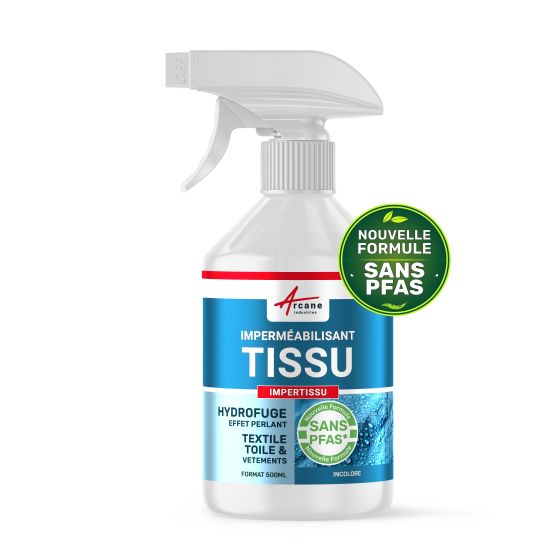 Impermeabilisant Tissus Textile : IMPERTISSU - Transparent - 0.5 L (jusqu'à 5 m²)